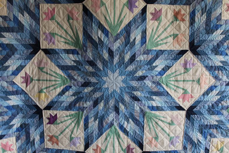 I do custom longarm quilting on my Gammill Statler Stitcher Optimum.